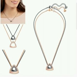 Swarovski Lovesome Triangle Pendant Mixed Plating NWT